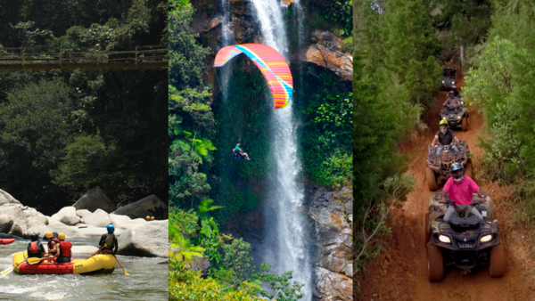 3 ELEMENT TOUR ADVANCE EDITION - ATV 1.5HR + PARAGLIDING + RAFTING 3HR from Medellin